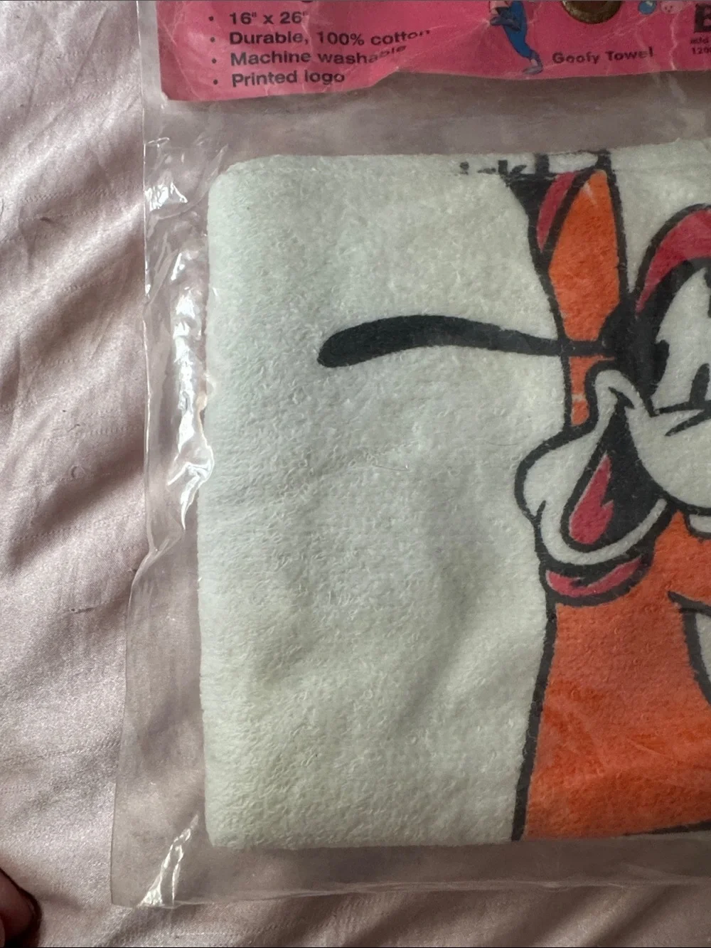 VTG Disney Brunswick Goofy Bowling Towel New Sealed Deadstock Rare
